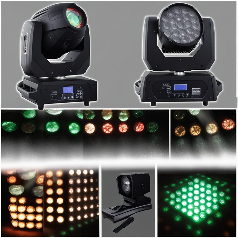 Discover the 12x60w LED Beam Zoom Moving Head Light with Auxiliary Light in Wash Light A New Era of Illumination