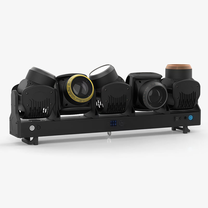 5 HEADS LED BEAM MOVING HEAD LIGHT WITH LED RING