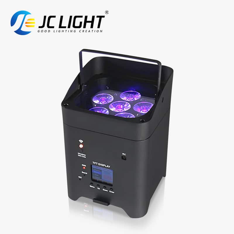 WIRELESS BATTERY DMX LED PAR UP LIGHT 4/6*18W Eternal Lighting cube Echo