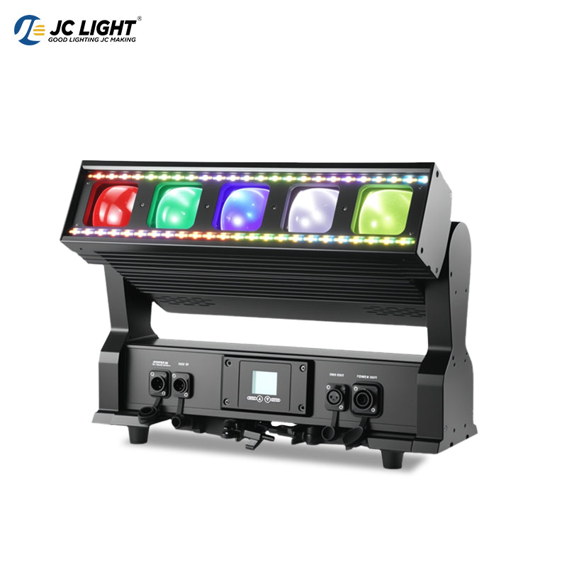 LUCE MATRICE LED ZOOM 5x60W IMPERMEABILE CON LUCE AUSILIARIA (PHOENIX DANCE)