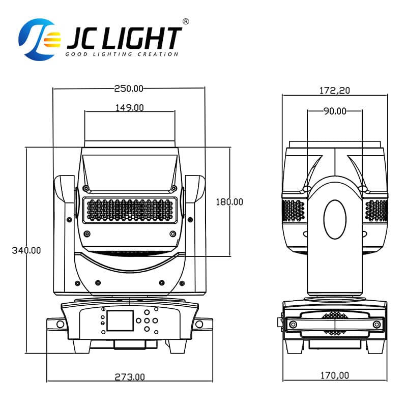 LUCE A TESTA MOBILE A LED A 7 OCCHI D'APE IMPERMEABILE (VESPA)
