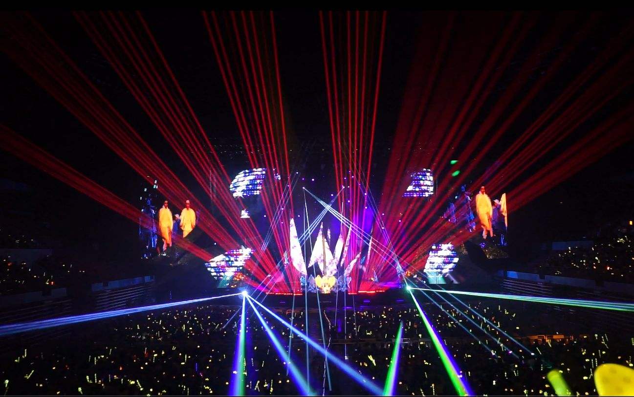 Waterproof Full color animation landmark laser light