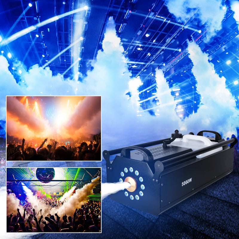 5000W smoke machine with LED