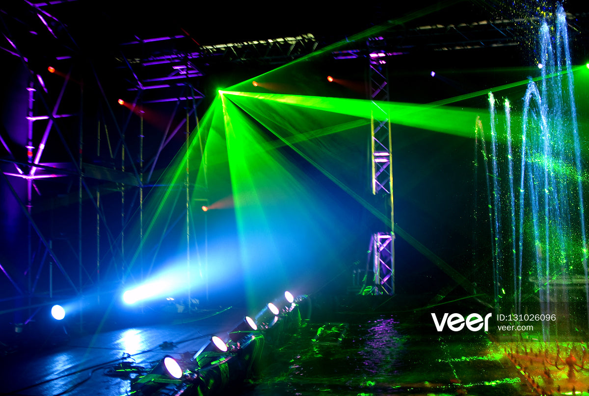 Waterproof Full color animation landmark laser light