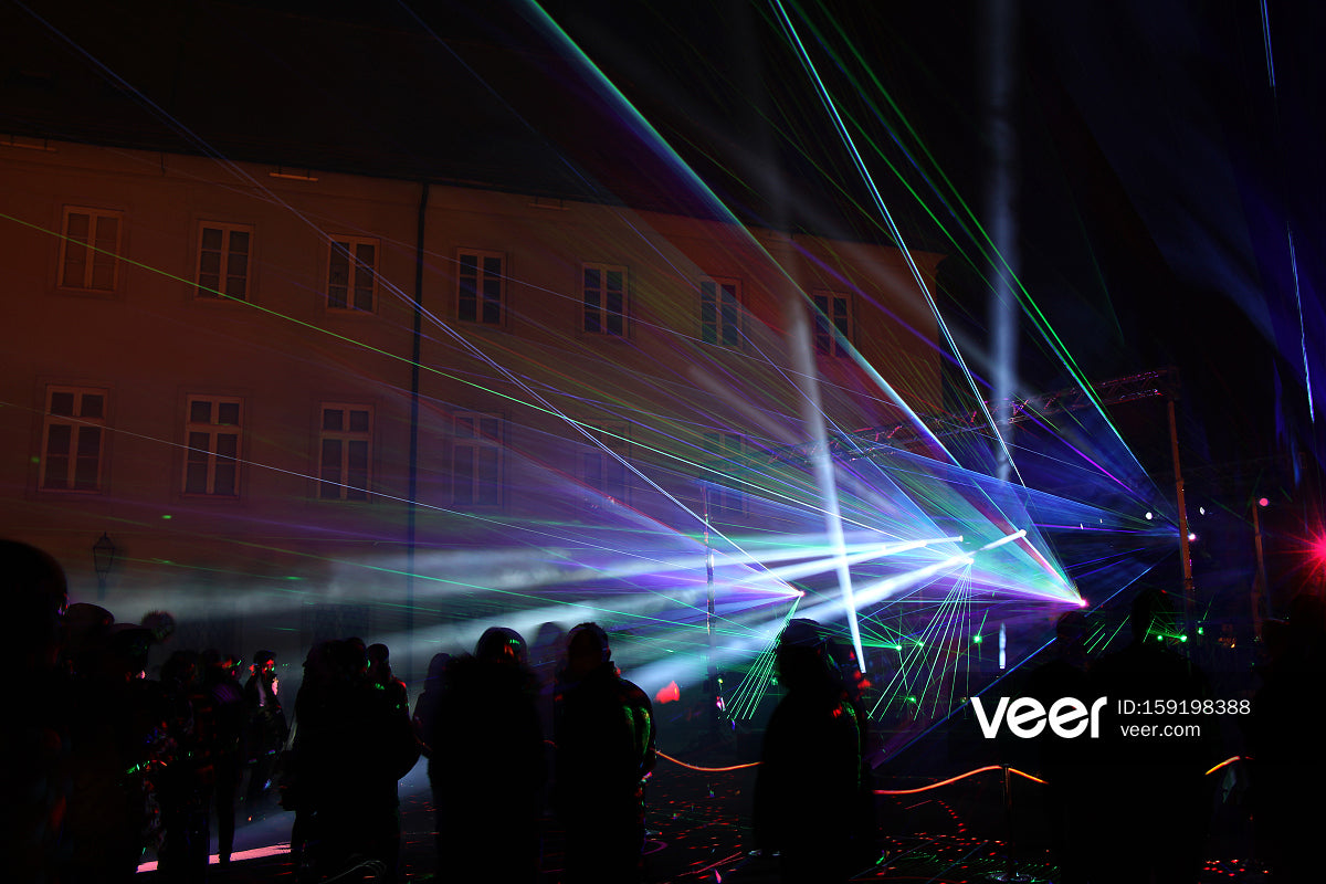 Waterproof Full color animation landmark laser light