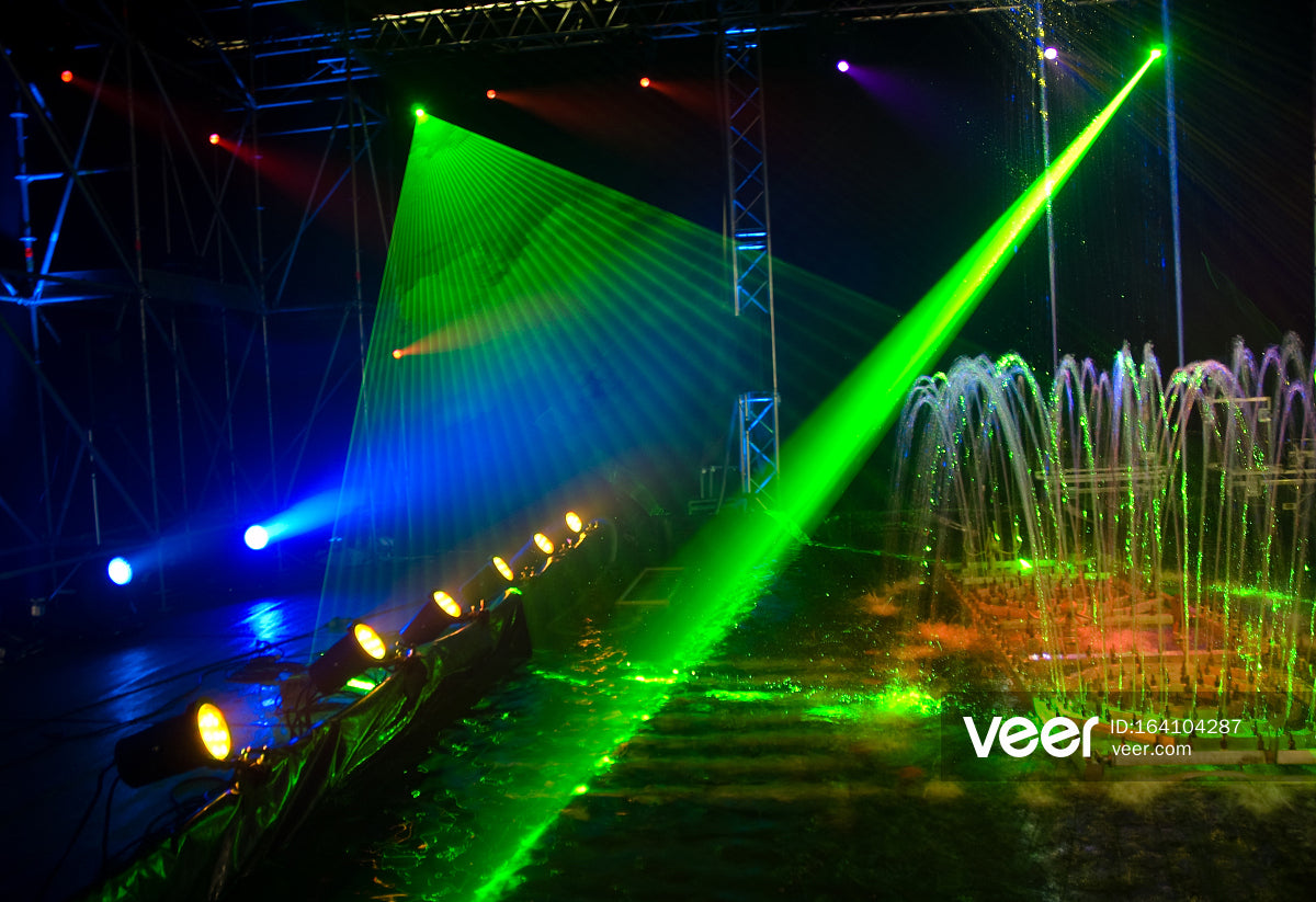 Waterproof Full color animation landmark laser light