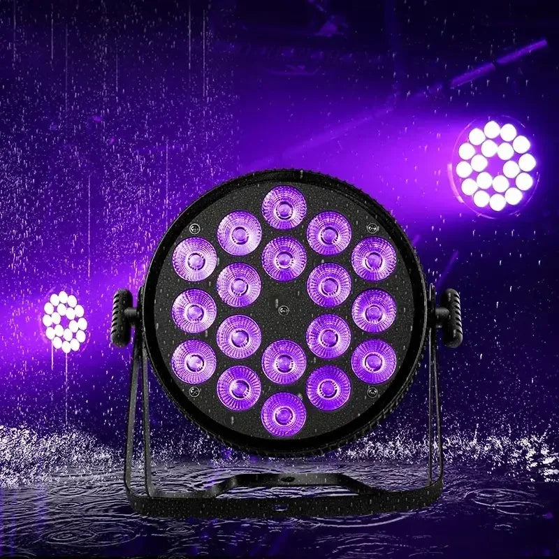 18PCS LED FLAT PAR LIGHT