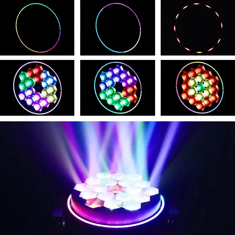 19*40w BEE EYE MOVING HEAD LIGHT WITH PIXEL CIRCEL