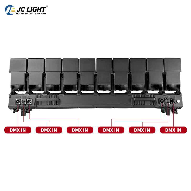 FARO A TESTA MOBILE CON ZOOM A LED 10x60W IMPERMEABILE CON LUCE AUSILIARIA