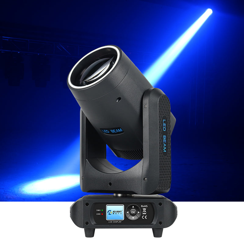 LED BEAM MOVING HEAD LIGHT WITH RING