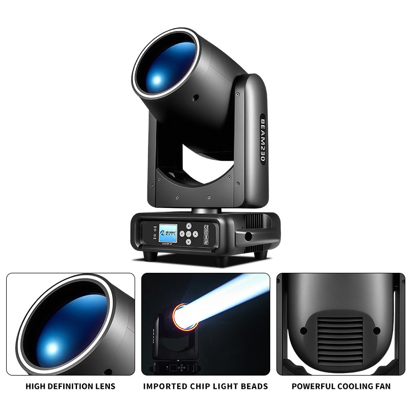 MINI 230W BEAM LIGHT WITH RING