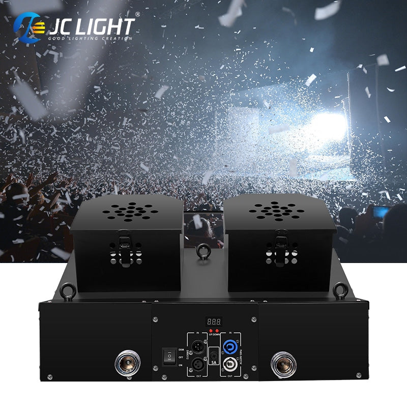 DOUBLE-HEADED SNOWSTORM CONFETTI MACHINE