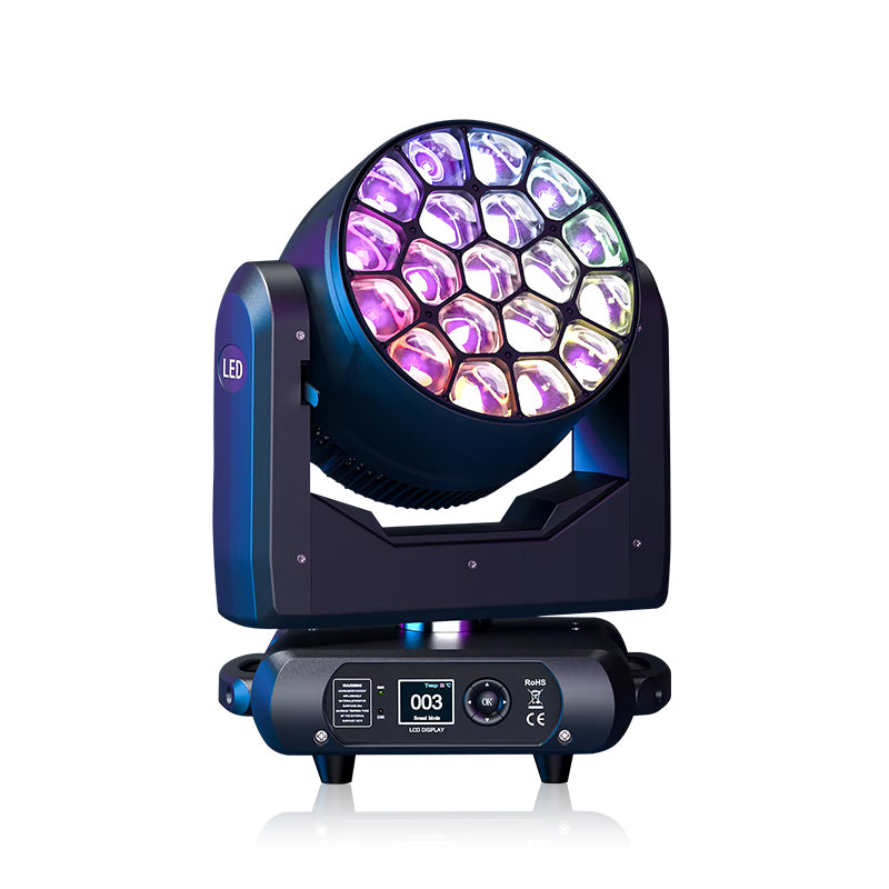 19pcs Bee eye Moving head Light