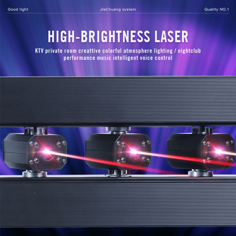 LUCE LASER A MATRICE DI PUNTI 3 IN 1 A SEI TESTE