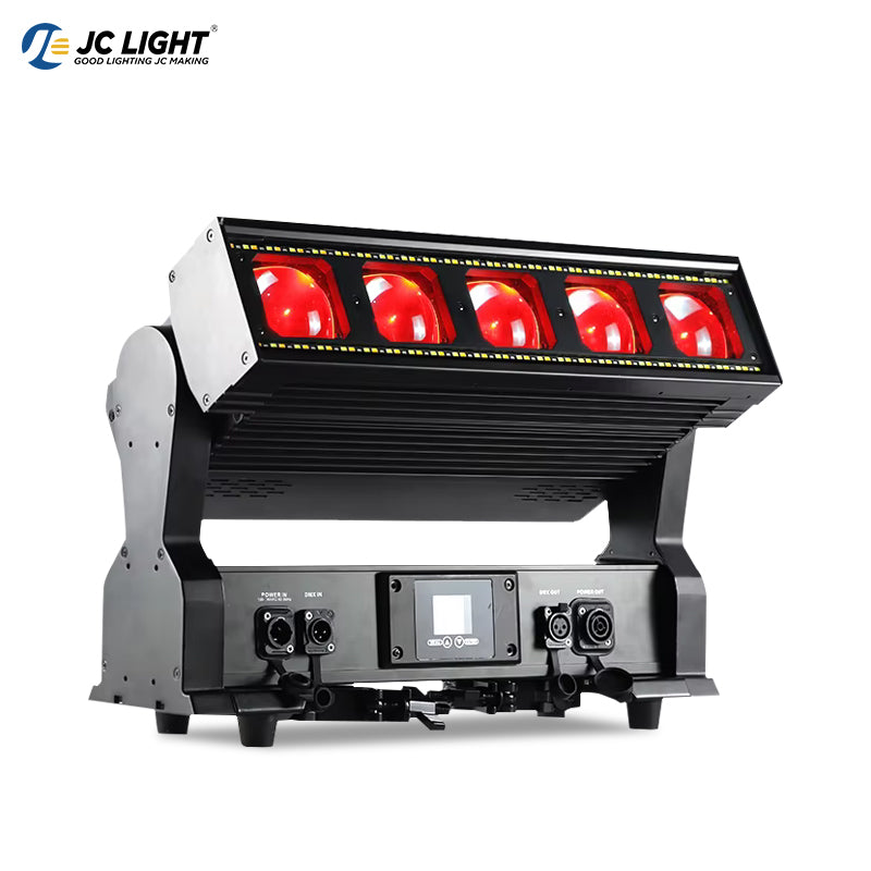 LUCE MATRICE LED ZOOM 5x60W IMPERMEABILE CON LUCE AUSILIARIA (PHOENIX DANCE)