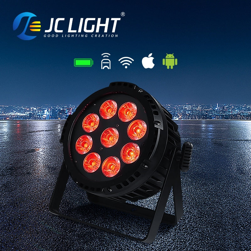 WATERPROOF WIRELESS BATTERY DMX LED PAR LIGHT D37-2