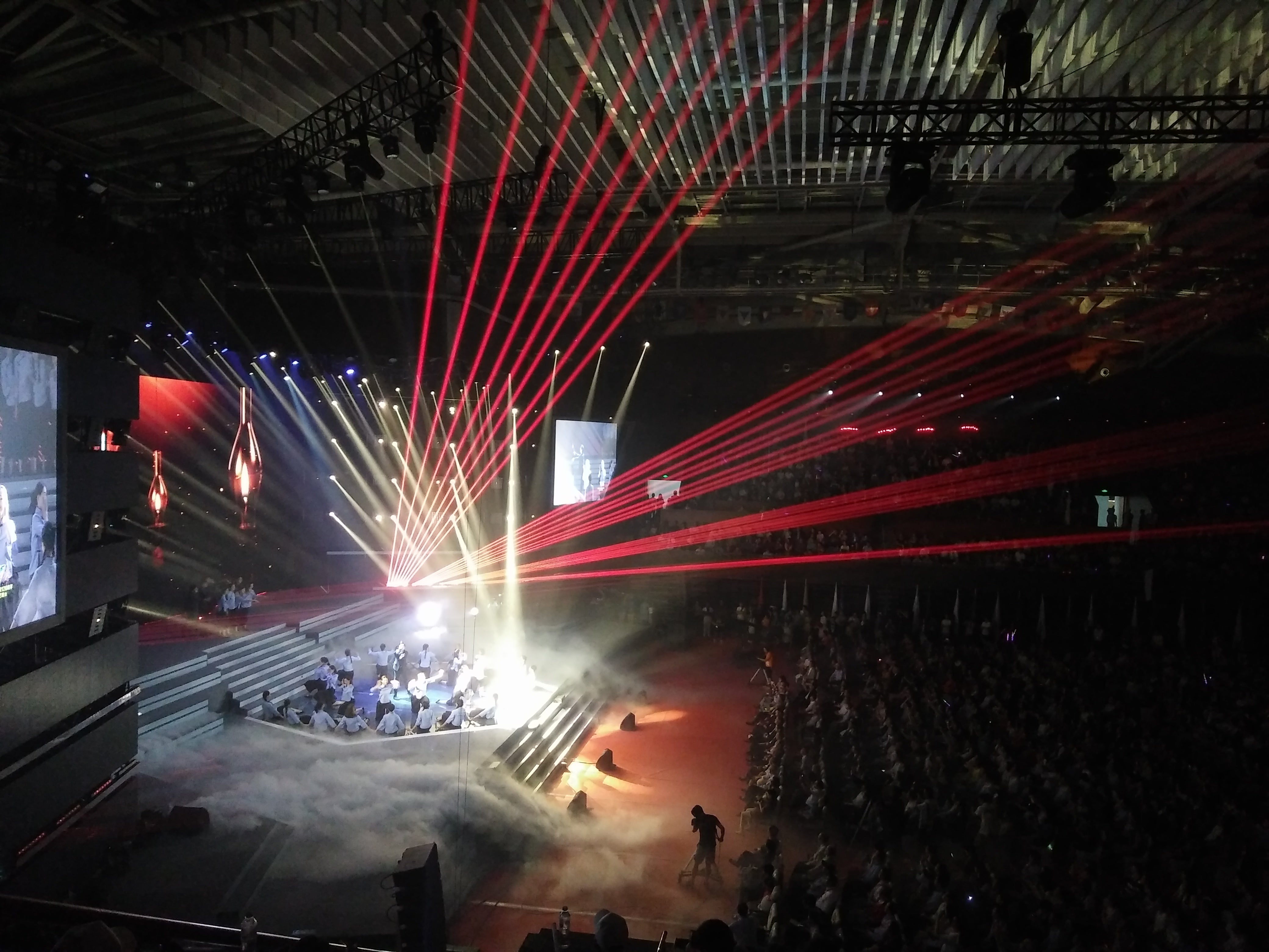 Waterproof Full color animation landmark laser light