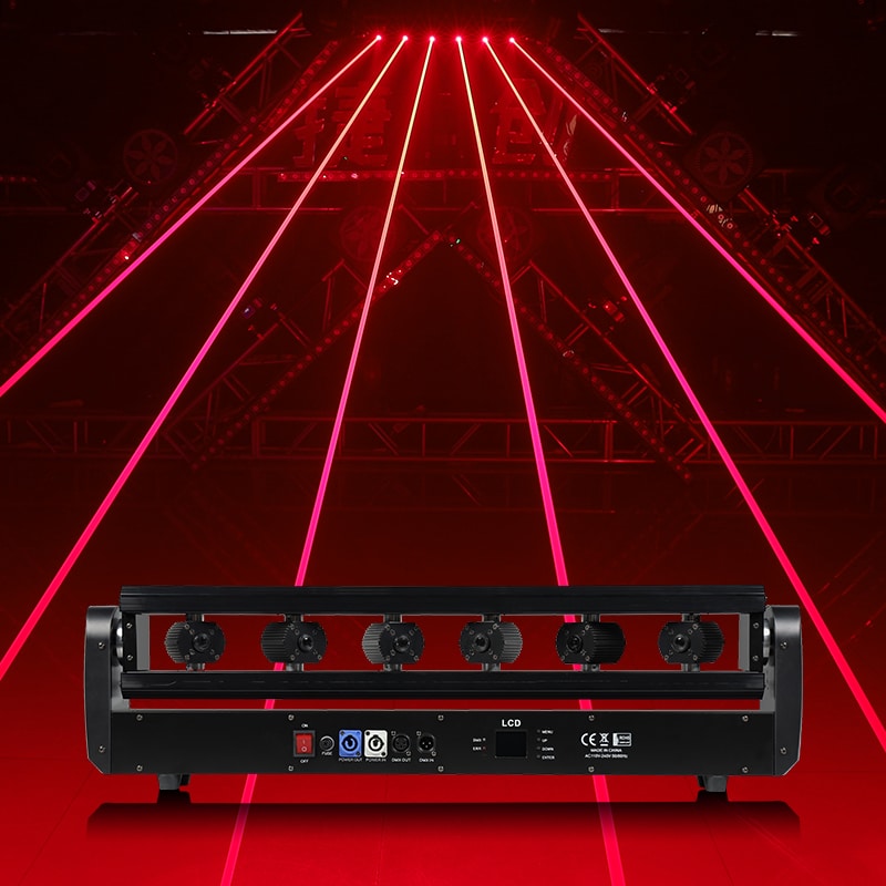 6 EYES MOVING HEAD LASER LIGHT I8-1