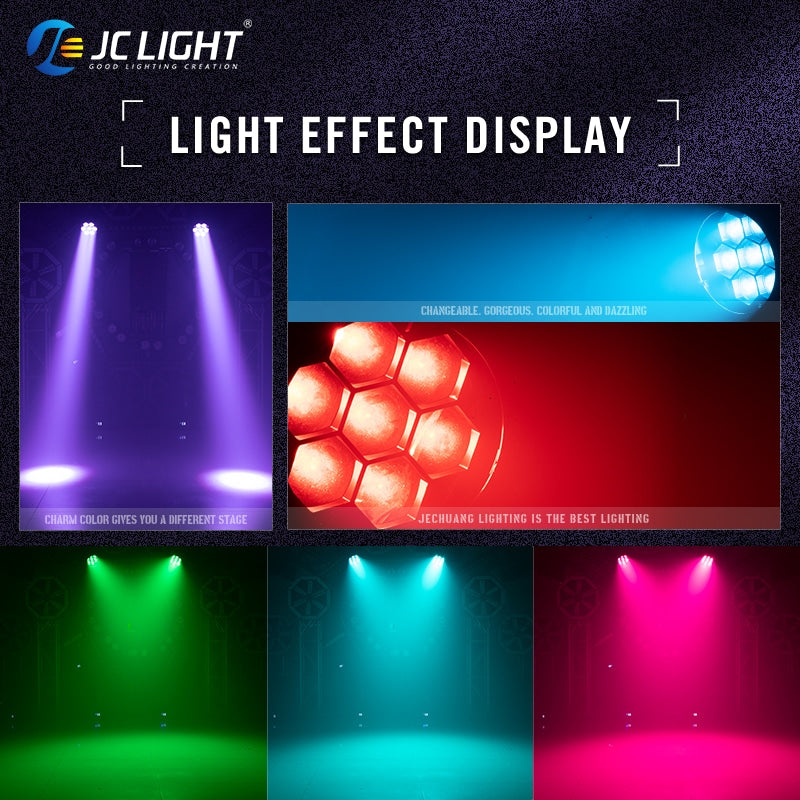 7PCS*15/40W BEE EYES MINI LED ZOOM MOVING HEAD LIGHT