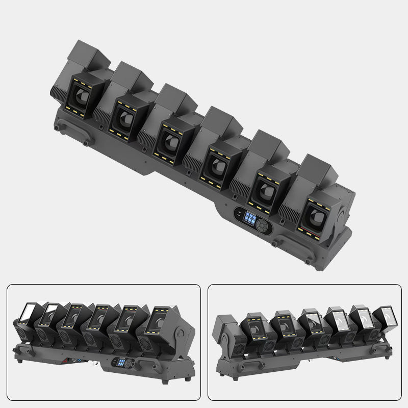 12x60w LED beam zoom moving head light with auxiliary light