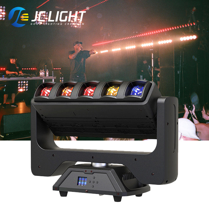 5x40W DOUBLE-SIDED BEAM+STROBE MOVING HEAD LIGHT