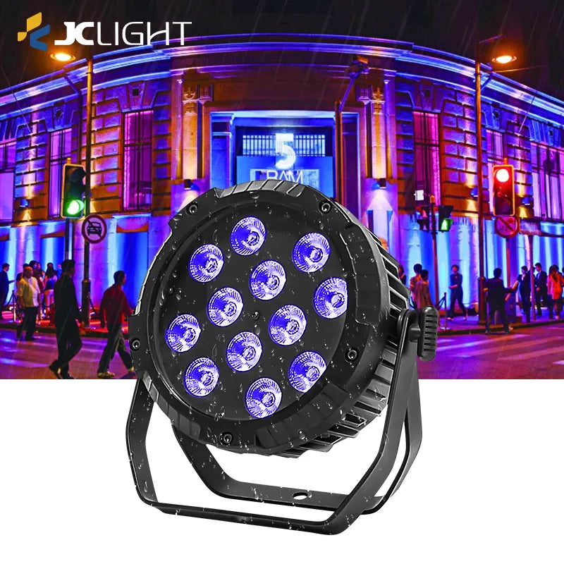 WATERPROOF 12PCS LED FLAT PAR LIGHT