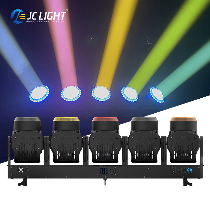 5 HEADS LED BEAM MOVING HEAD LIGHT WITH LED RING