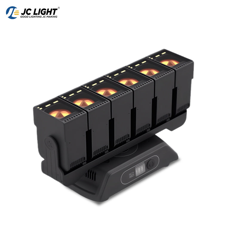 6x60W LED BEAM ZOOM MOVING HEAD LIGHT WITH AUXILIARY LIGHT