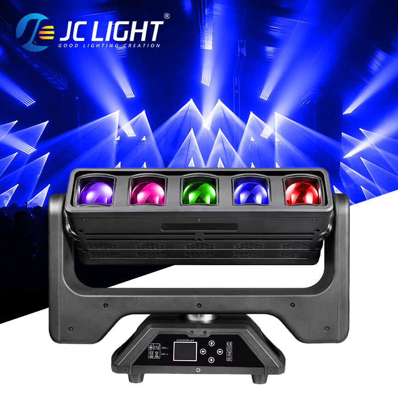 5x40W DOUBLE-SIDED BEAM+STROBE MOVING HEAD LIGHT
