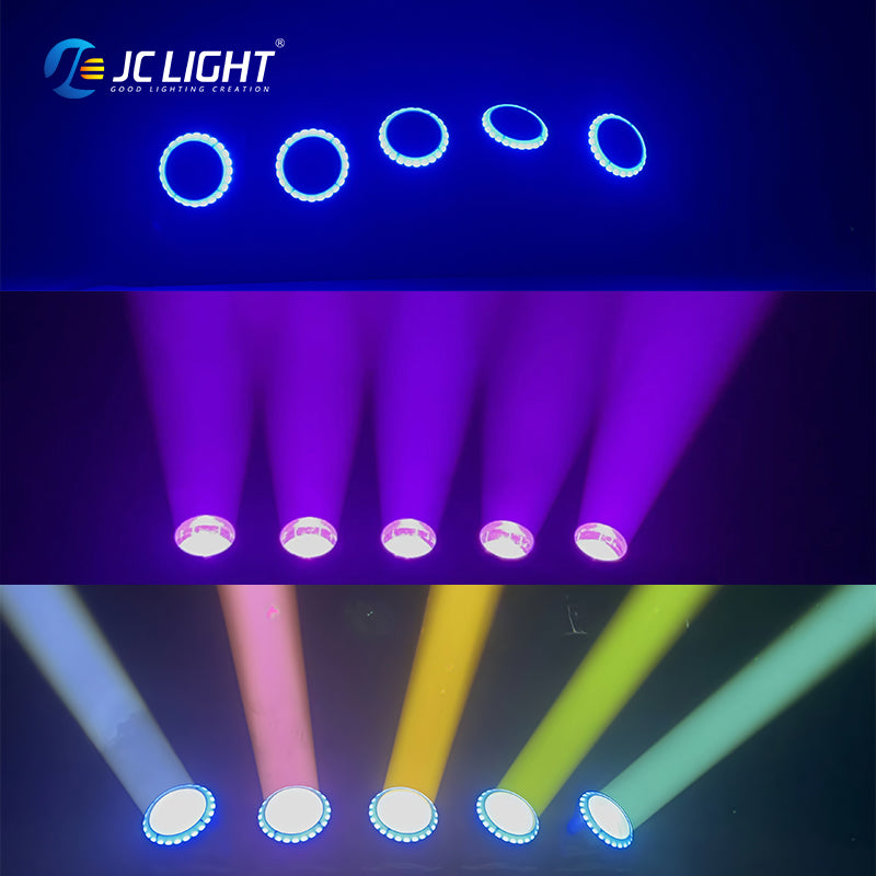 5 HEADS LED BEAM MOVING HEAD LIGHT WITH LED RING
