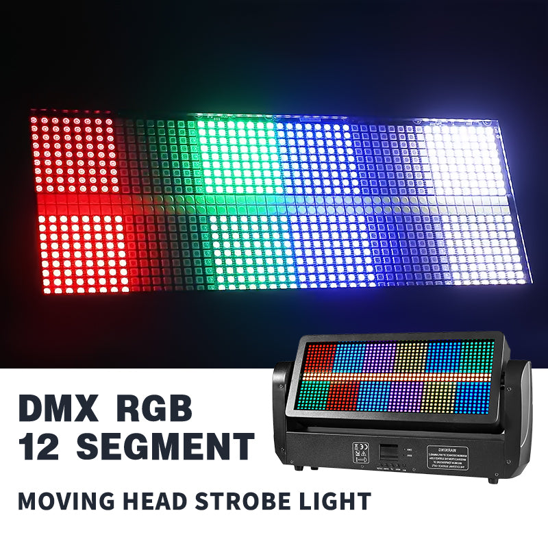 12 segment strobe moving head light