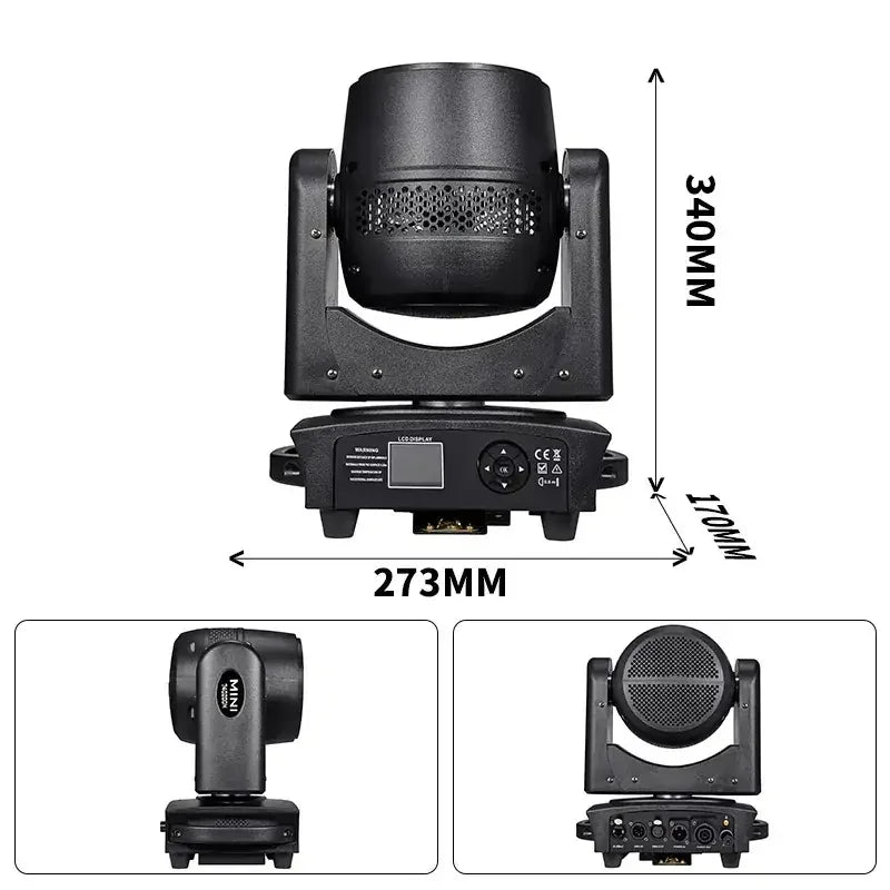 7PCS*40W MINI LED ZOOM WASH MOVING HEAD LIGHT