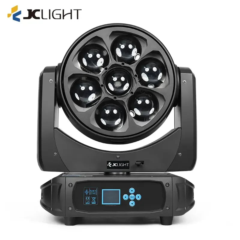 7 PEZZI DI LUCI A TESTA MOBILE A LED CON ZOOM BEE EYES