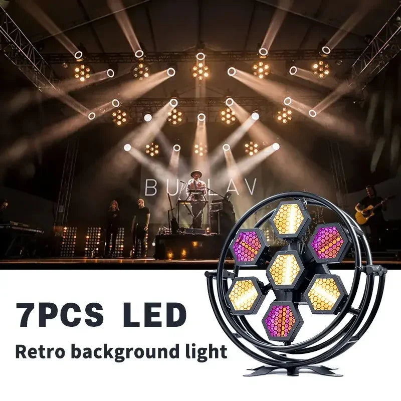 7PCS RETRO STAGE LIGHT