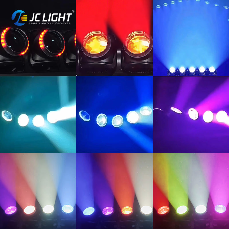 5 HEADS LED BEAM MOVING HEAD LIGHT WITH LED RING