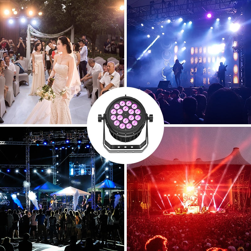 LUCE PAR LED IMPERMEABILE DA 18 PEZZI (MODELLO PRIVATO)