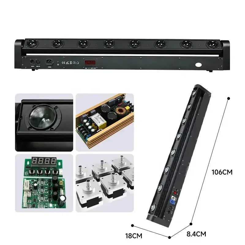 8 Eyes LED Beam Moving Head Bar Light | JC LIGHT