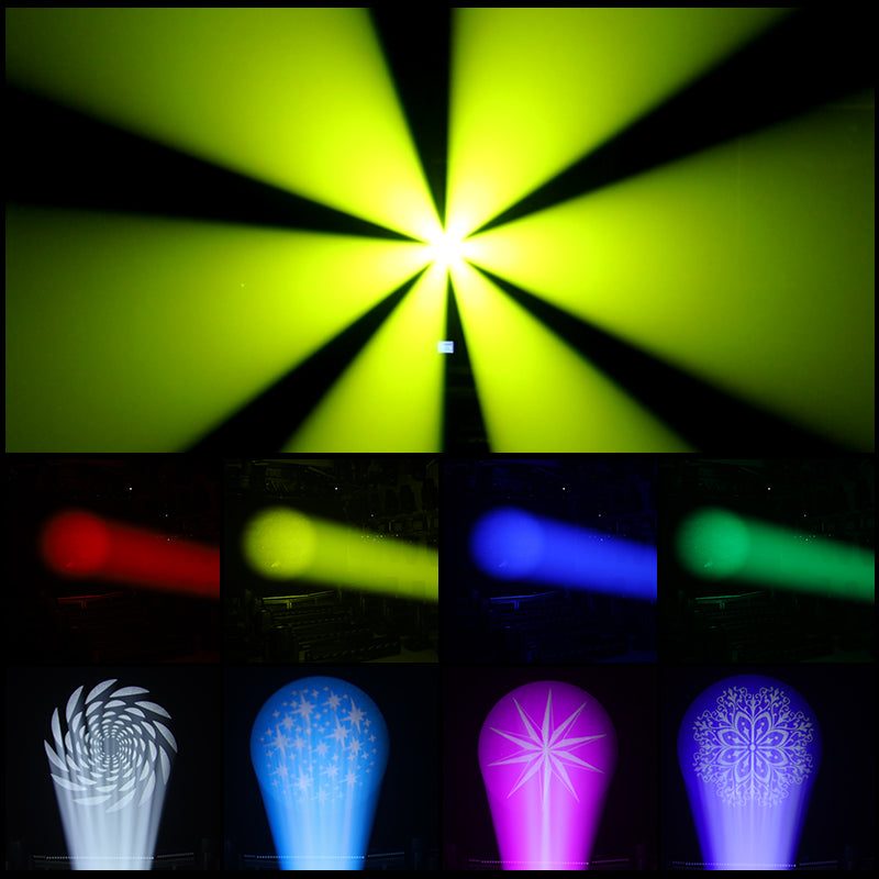 Luce a testa mobile a LED tagliata al computer