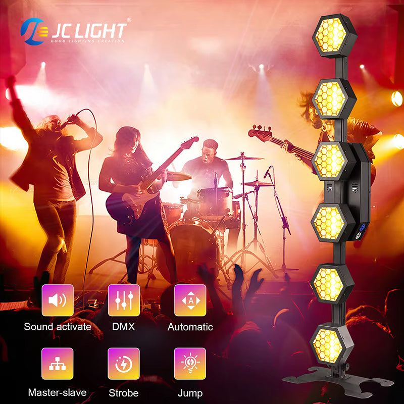 6 LINE RETRO STAGE LIGHTING