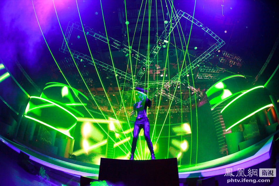 Waterproof Full color animation landmark laser light