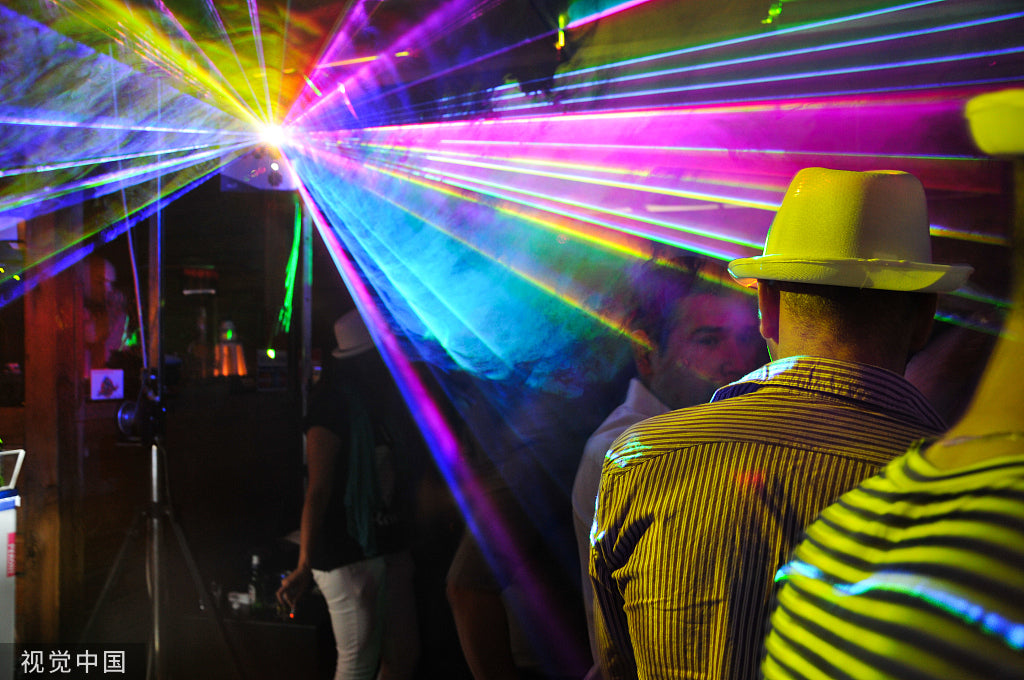 Waterproof Full color animation landmark laser light