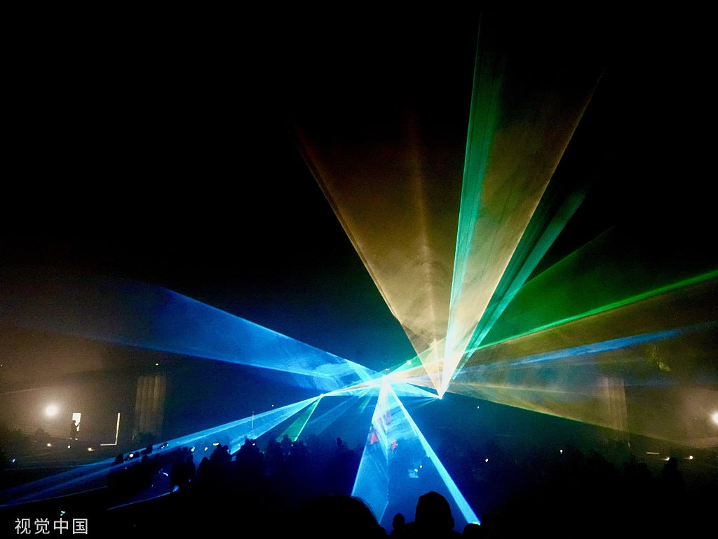 Waterproof Full color animation landmark laser light