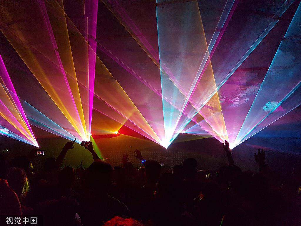 Waterproof Full color animation landmark laser light