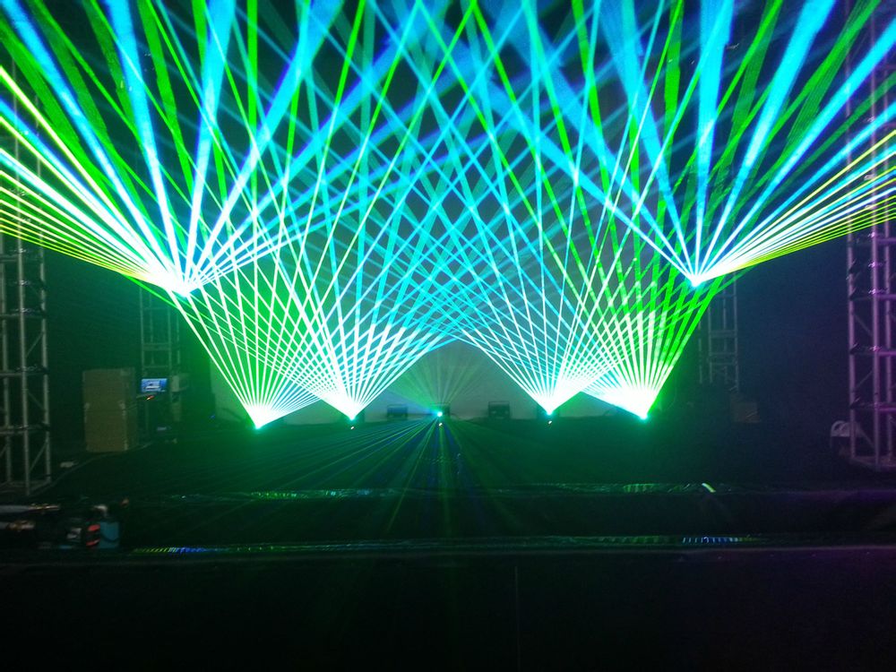 Waterproof Full color animation landmark laser light