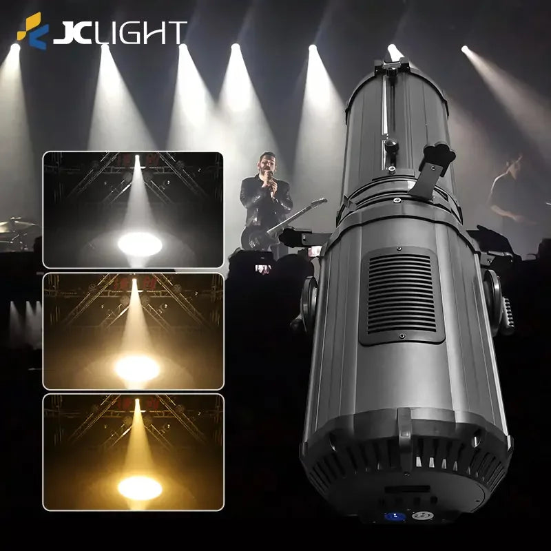 LUCE PROFILO ELLISSOIDALE CON ZOOM ELETTRICO A LED DA 200 W