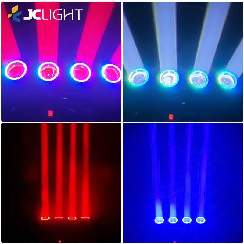 4x40W LED BEAM MOVING HEAD LIGHT WITH AUXILIARY LIGHT