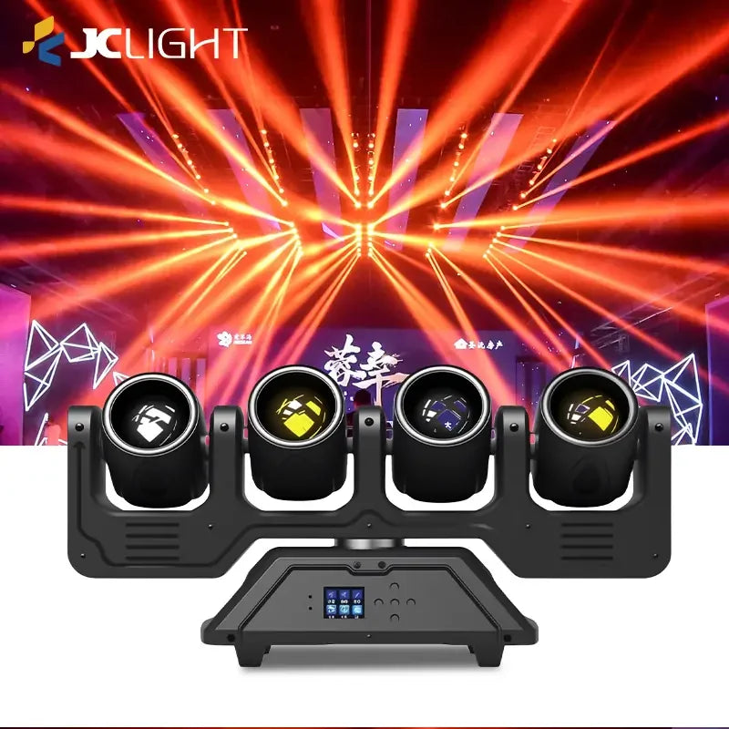 4x40W LED BEAM MOVING HEAD LIGHT WITH AUXILIARY LIGHT