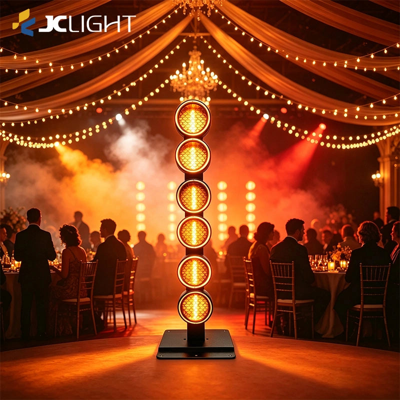 6PCS Rotating Round Retro Stage Light | JC LIGHT
