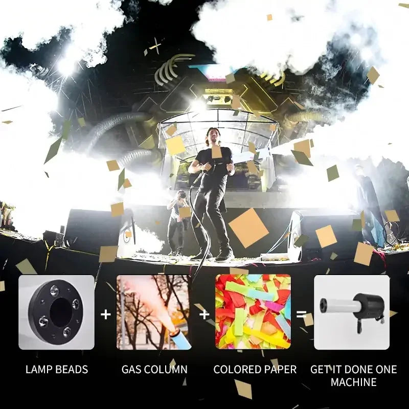 LED Confetti CO2 Gun Effect Machine | JC LIGHT
