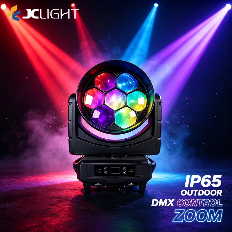 JC LIGHT Waterproof 7PCS Bee Eye Wash Moving Head Light